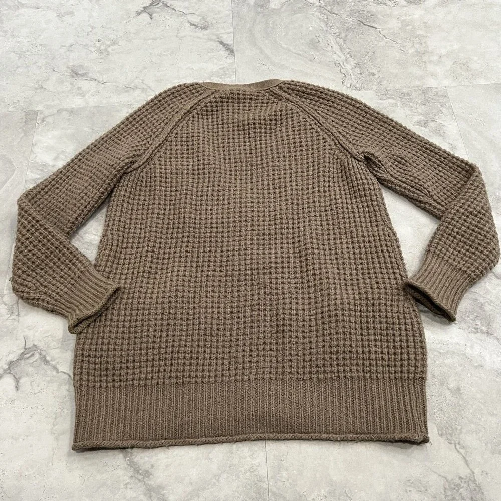 Wilfred Free Zip Alpaca Wool Blend Cardigan Sweater Women's‎ Xsmall XS Brown